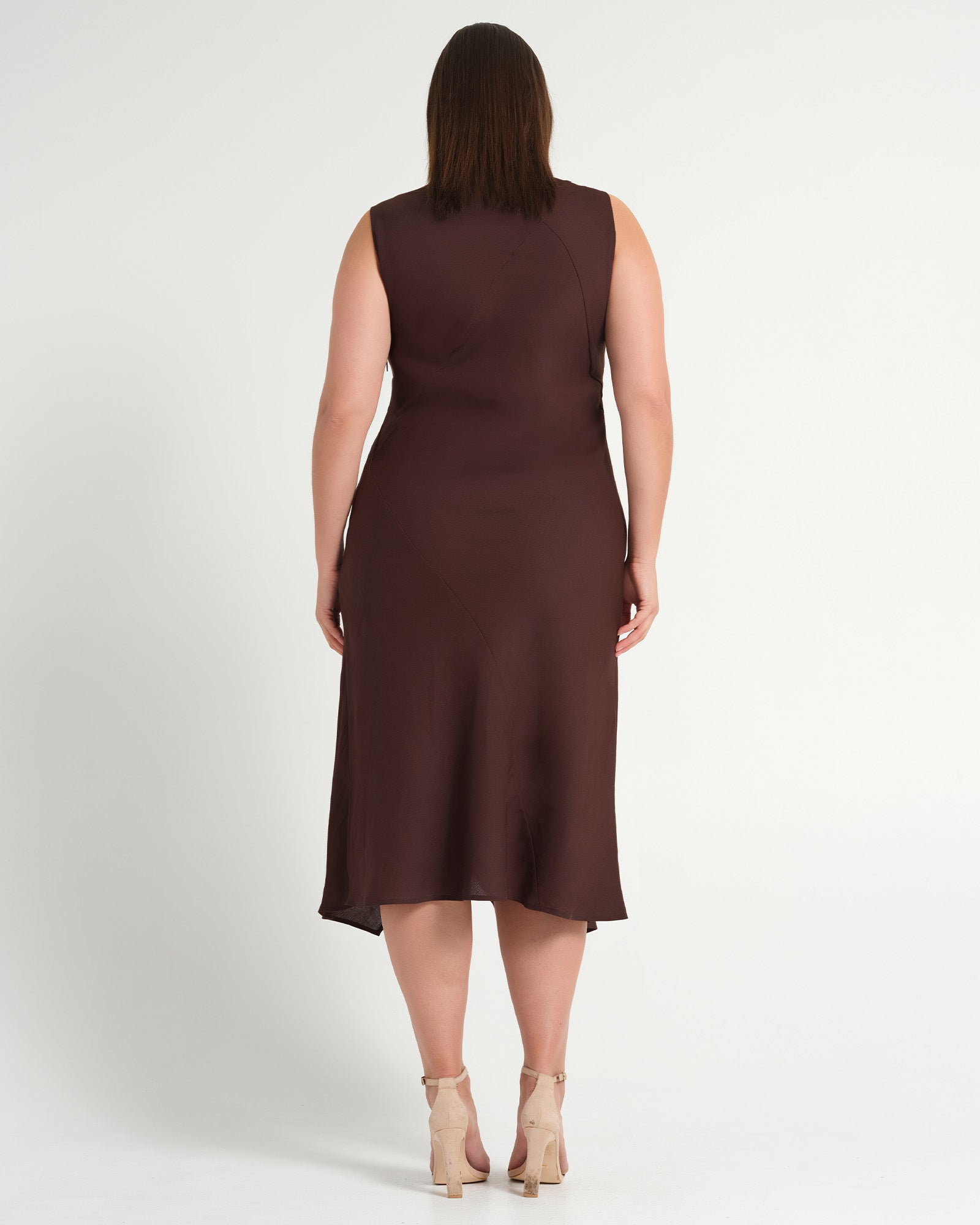 Nadia Dress - Chocolate - Estelle Clothing