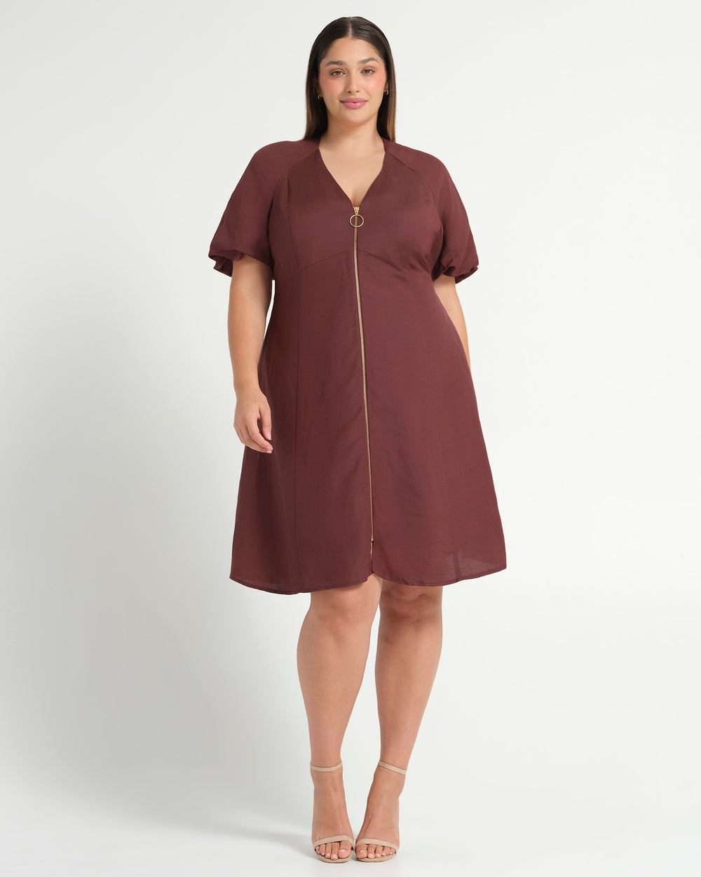 HEATHER DRESS - AUBERGINE - Estelle Clothing
