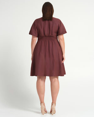 HEATHER DRESS - AUBERGINE - Estelle Clothing
