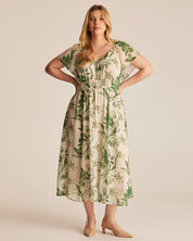 ANAYA DRESS - CREAM/GARDEN - Estelle Clothing
