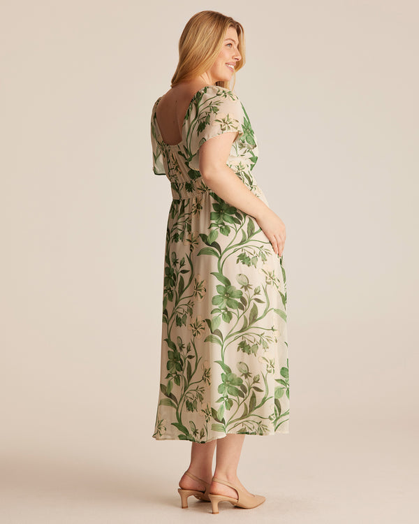 ANAYA DRESS - CREAM/GARDEN - Estelle Clothing
