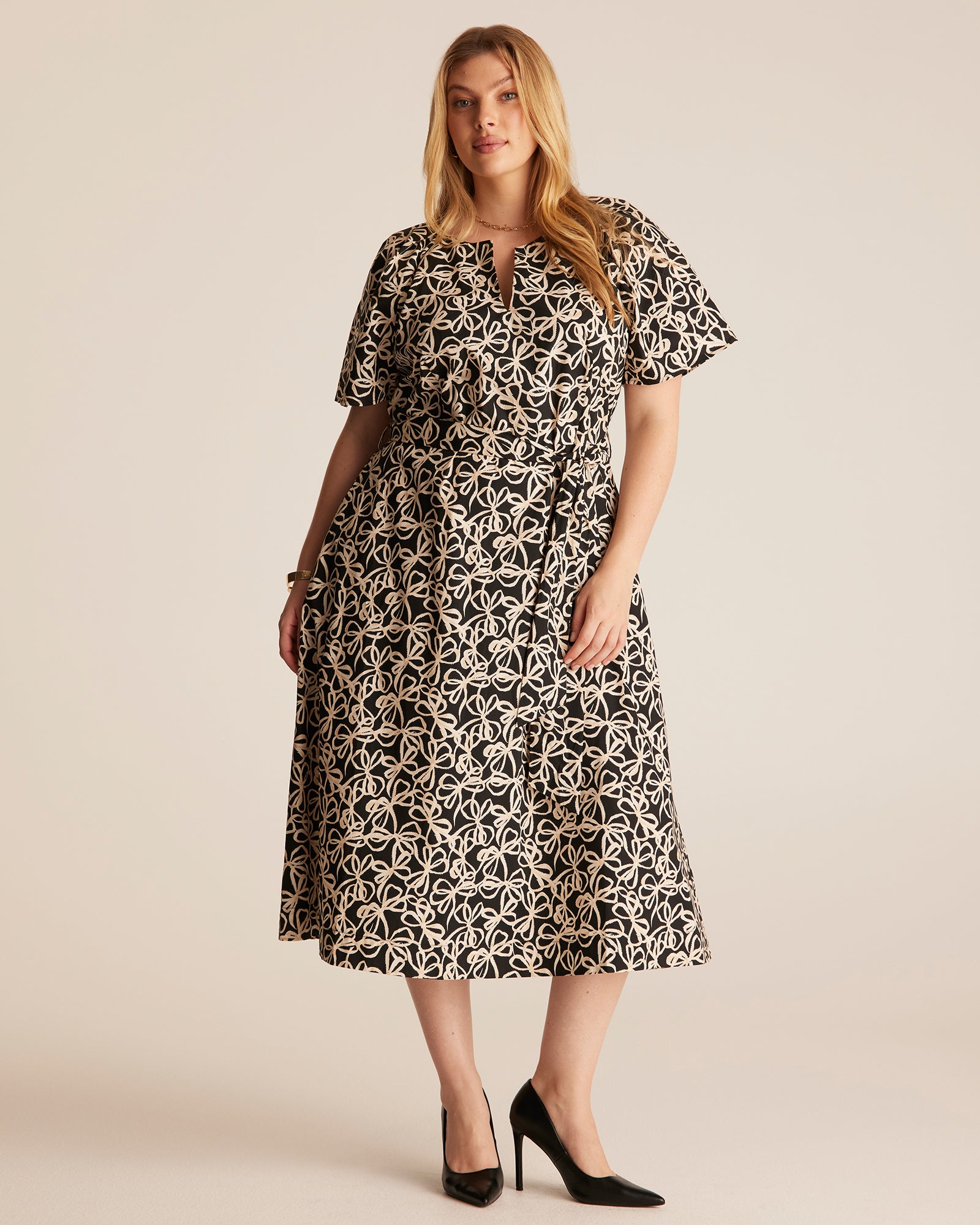 Estelle Plus Women's Noirette Midi Dress - Black - Size 24W Estelle Plus Women's Noirette Midi Dress - Black - Size 24W