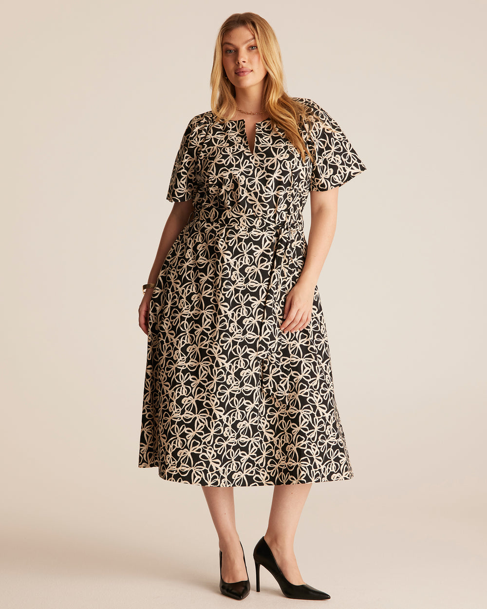 Noirette Dress - Black/Cream - Estelle Clothing
