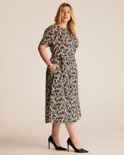Noirette Dress - Black/Cream - Estelle Clothing

