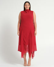 Holly Dress - Cranberry - Estelle Clothing
