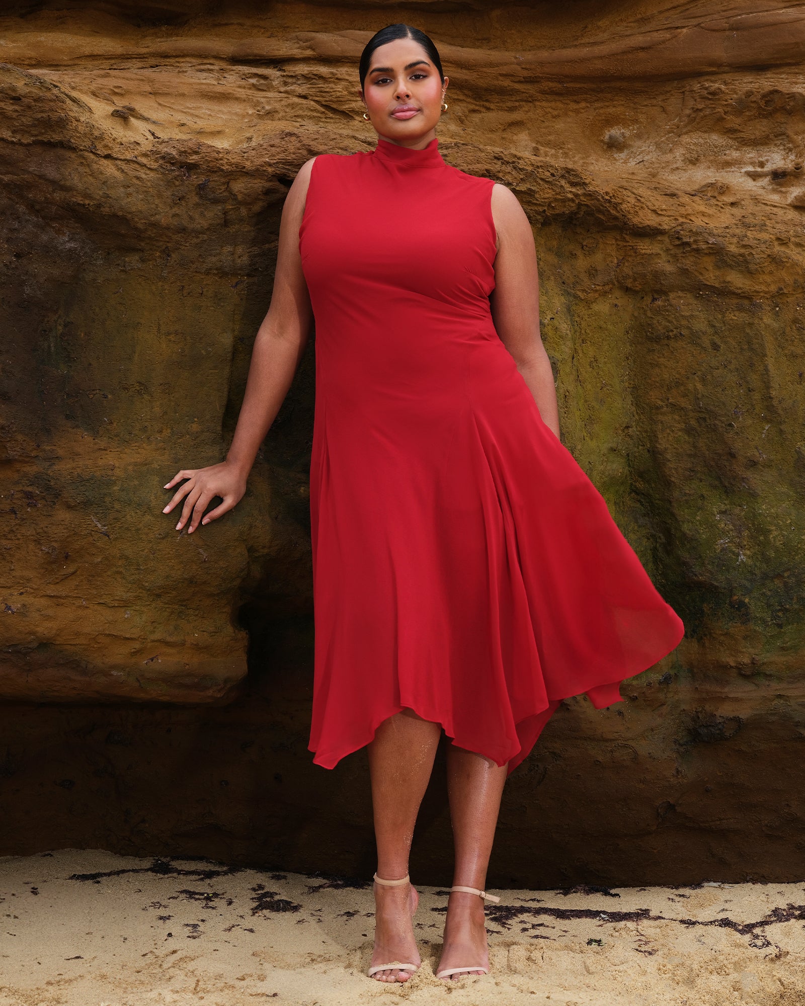 Holly Dress - Cranberry - Estelle Clothing
