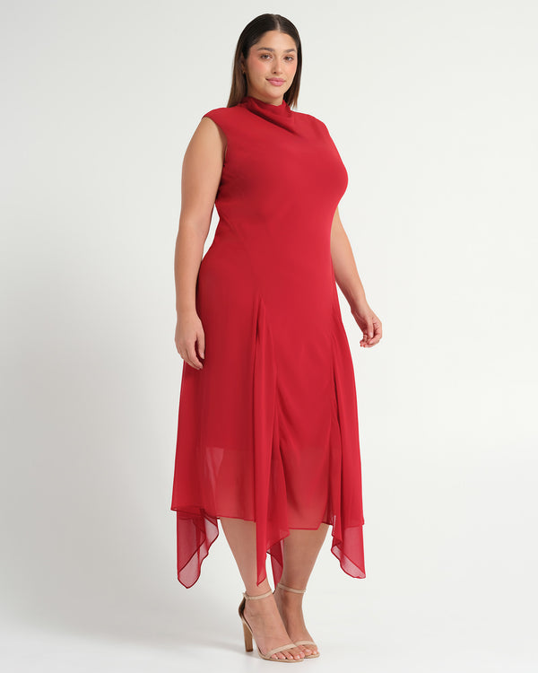 Holly Dress - Cranberry - Estelle Clothing
