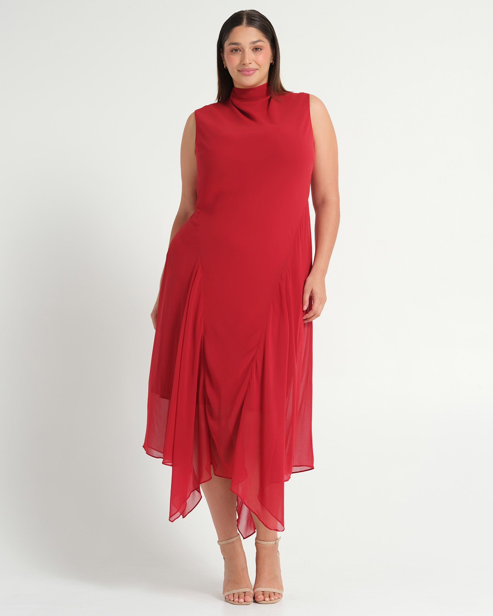 Holly Dress - Cranberry - Estelle Clothing
