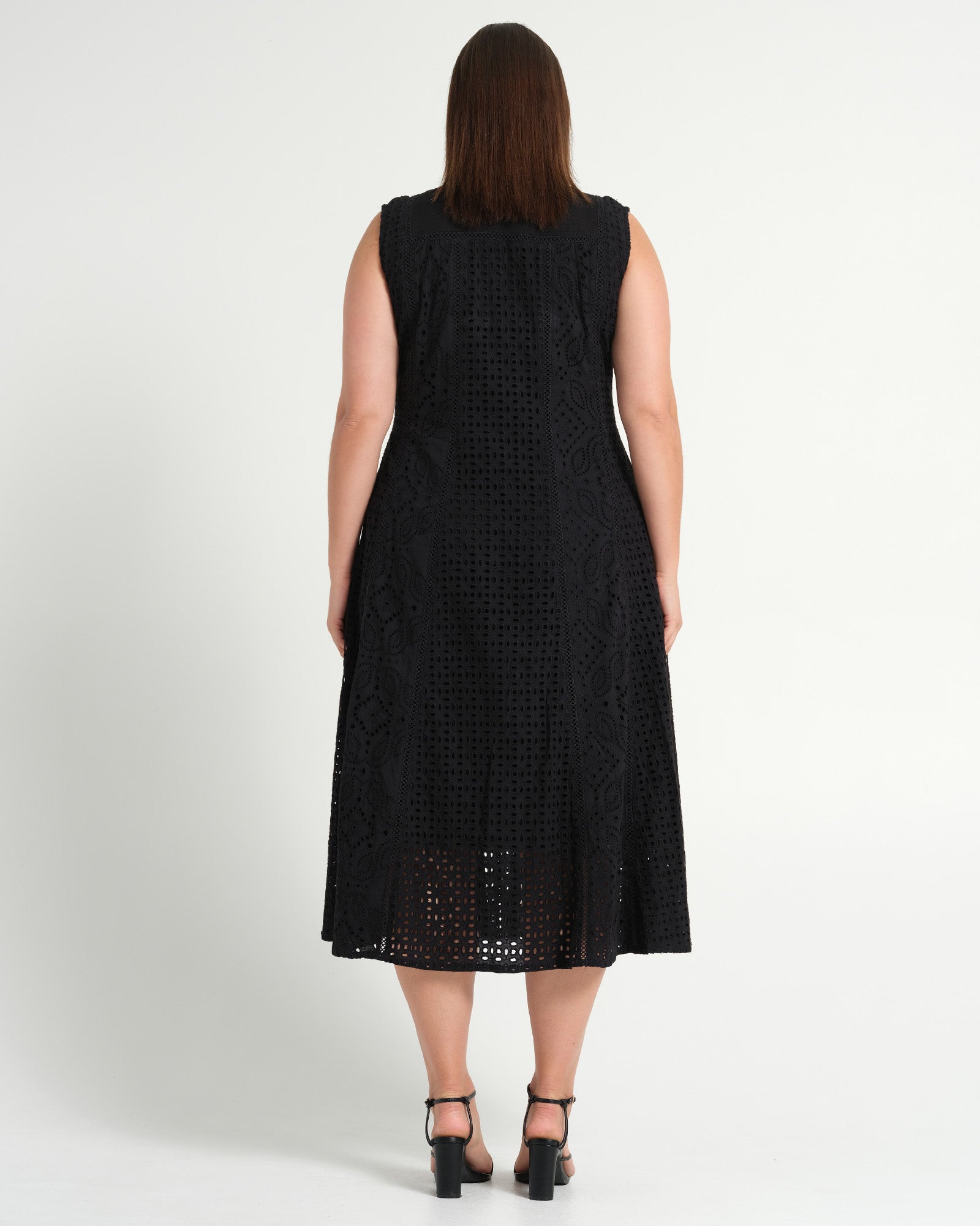 Estelle Women's Blair Cotton Embroidered Dress - Black Estelle Women's Blair Cotton Embroidered Dress - Black