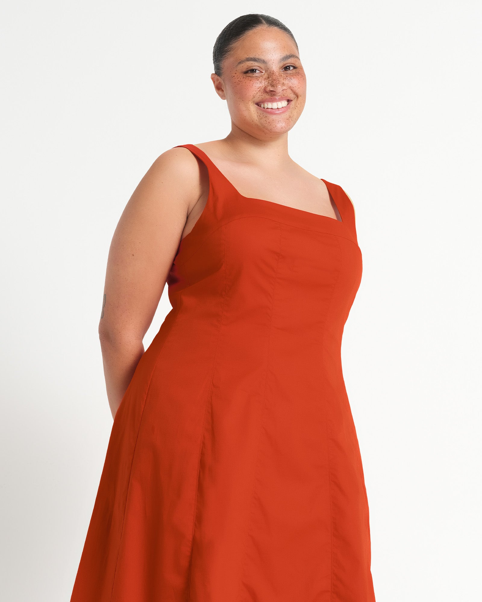 ROHANA DRESS - BURNT ORANGE - Estelle Clothing
