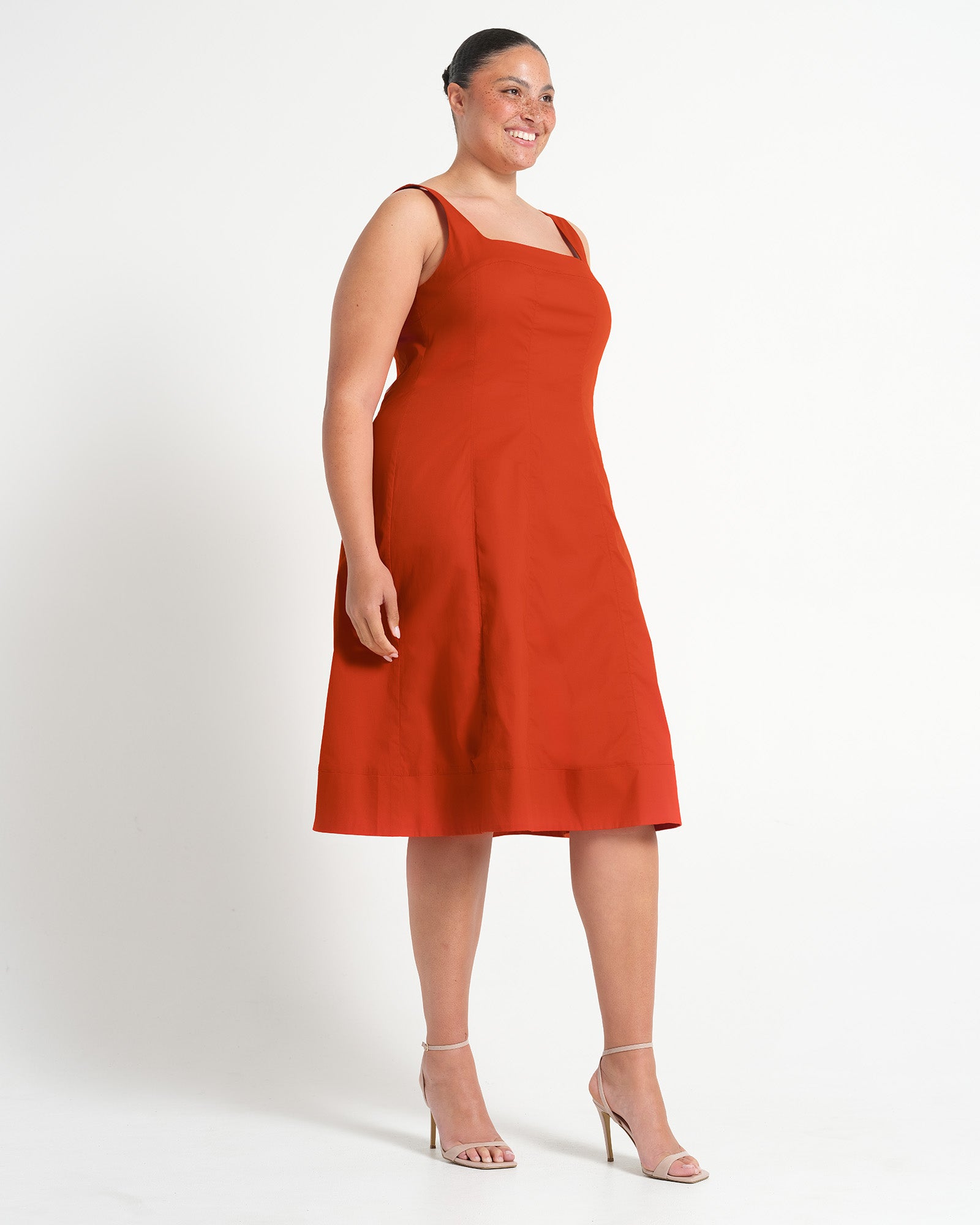 ROHANA DRESS - BURNT ORANGE - Estelle Clothing
