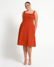 ROHANA DRESS - BURNT ORANGE - Estelle Clothing
