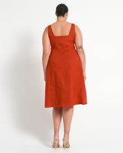 ROHANA DRESS - BURNT ORANGE - Estelle Clothing

