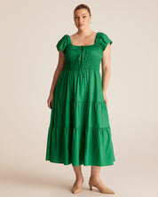 ALANA DRESS - EMERALD - Estelle Clothing
