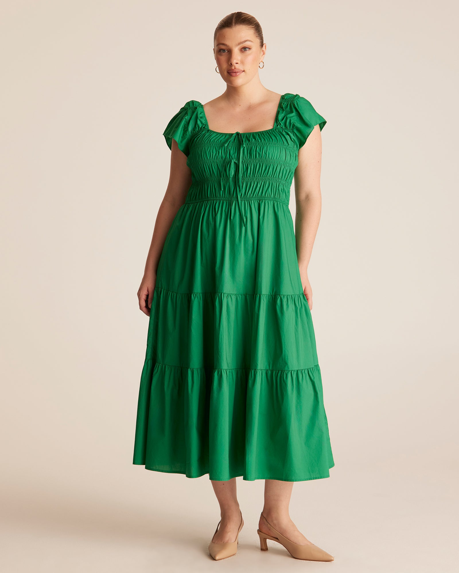 ALANA DRESS - EMERALD - Estelle Clothing
