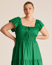 ALANA DRESS - EMERALD - Estelle Clothing
