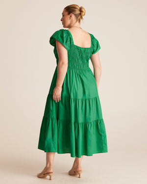 ALANA DRESS - EMERALD - Estelle Clothing
