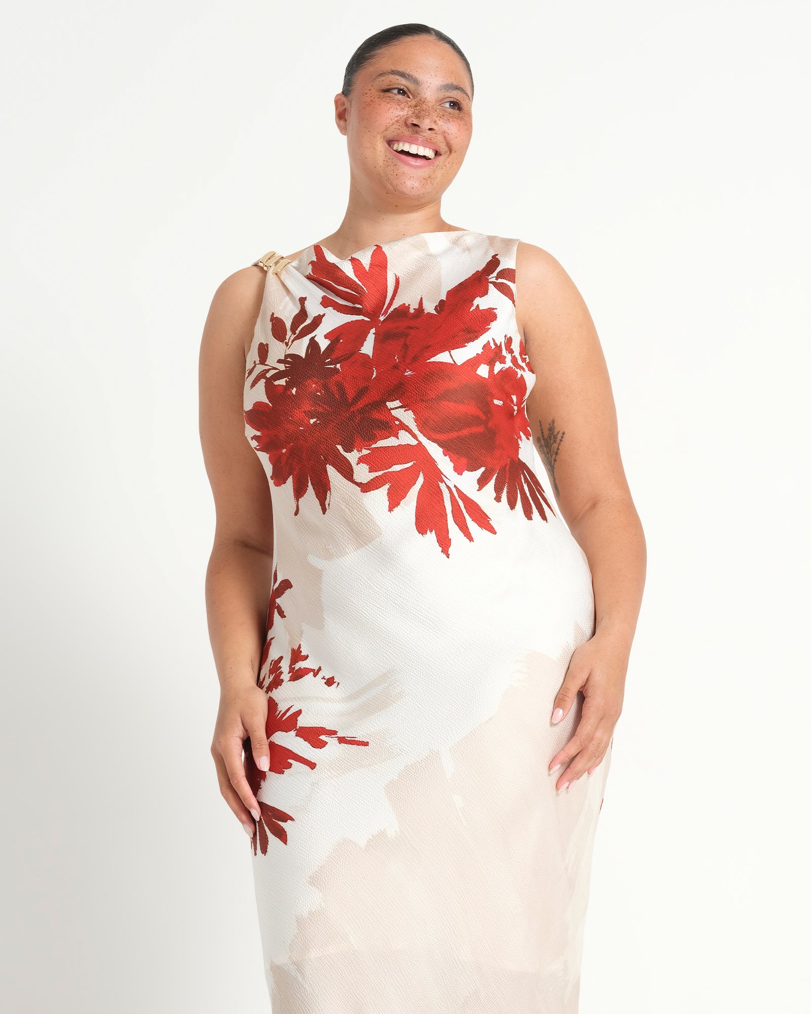 MAISIE DRESS - NATURAL ROSA - Estelle Clothing

