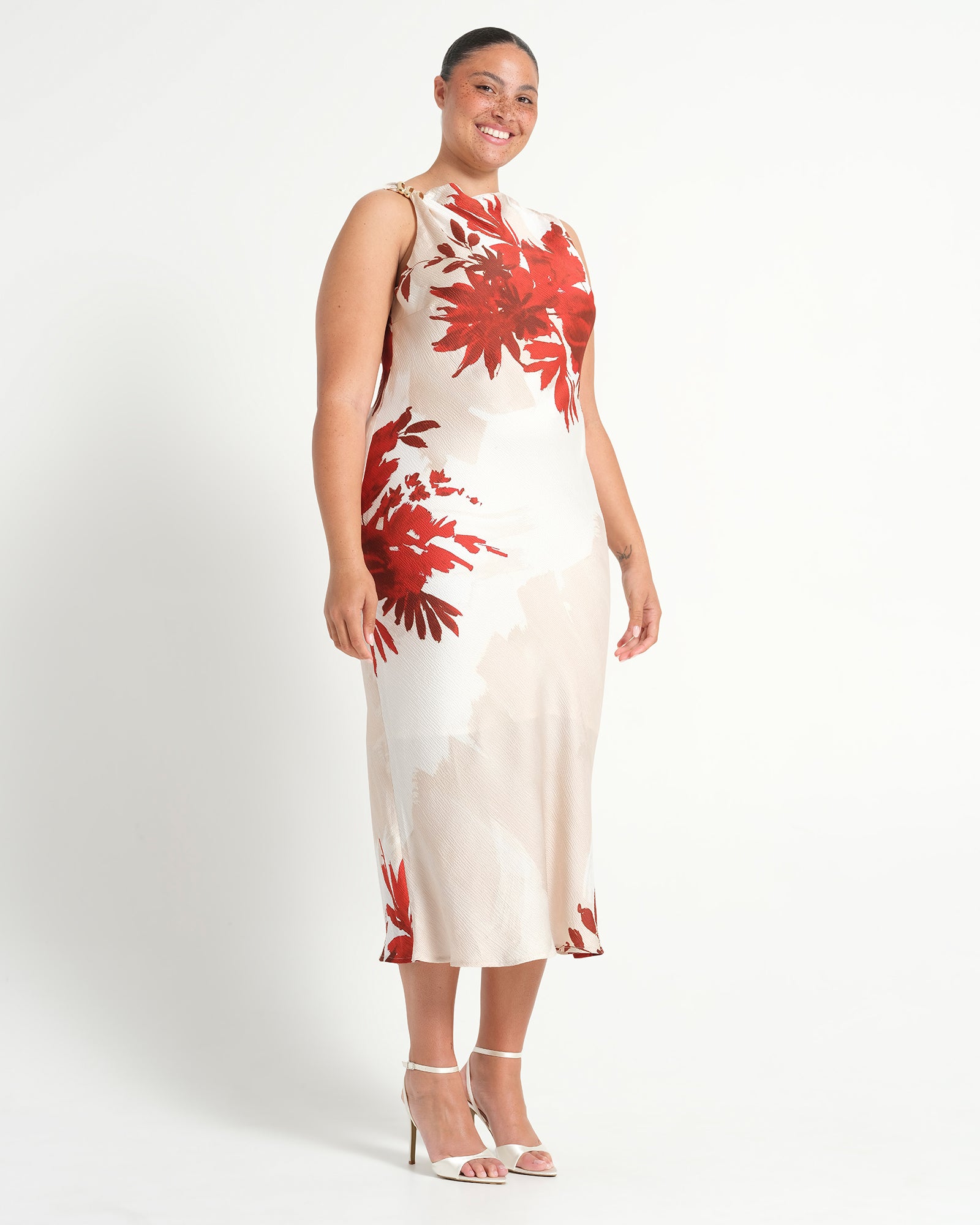 MAISIE DRESS - NATURAL ROSA - Estelle Clothing
