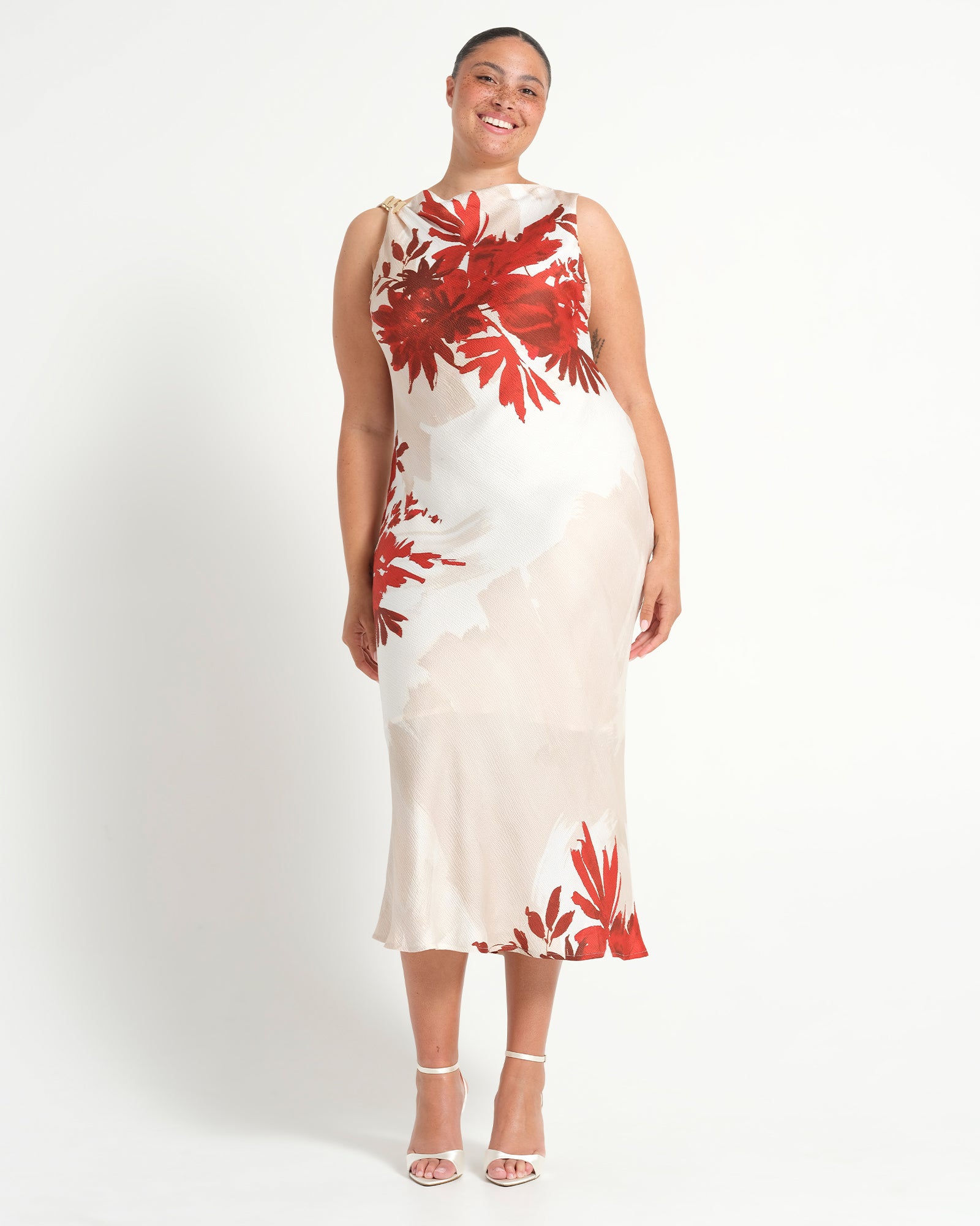 MAISIE DRESS - NATURAL ROSA - Estelle Clothing
