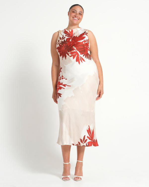 MAISIE DRESS - NATURAL ROSA - Estelle Clothing
