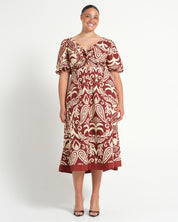 AURELA DRESS - TERRACOTTA - Estelle Clothing
