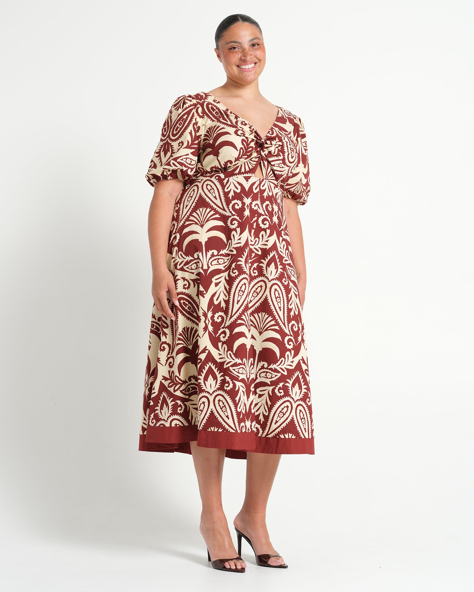 AURELA DRESS - TERRACOTTA - Estelle Clothing
