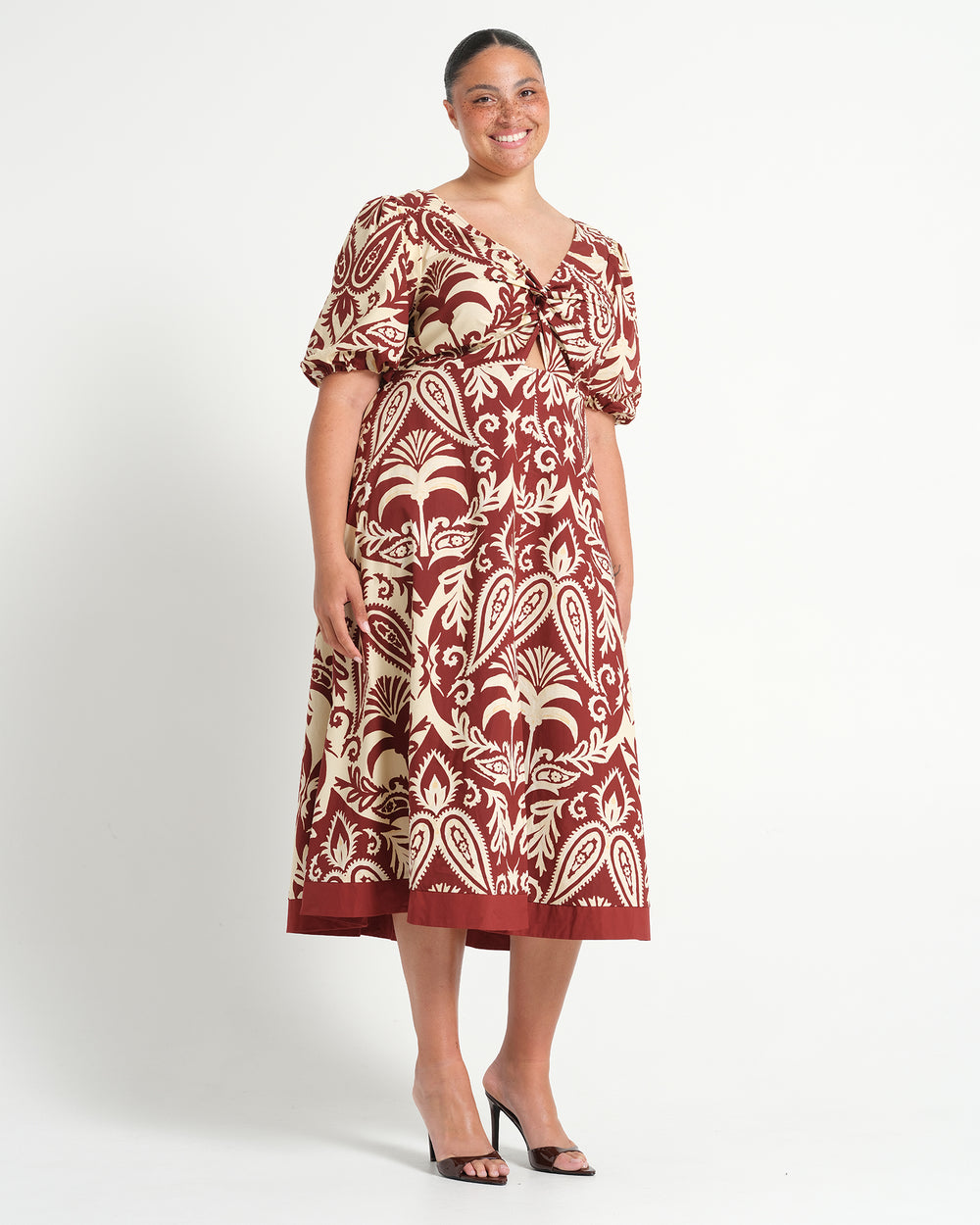 AURELA DRESS - TERRACOTTA - Estelle Clothing
