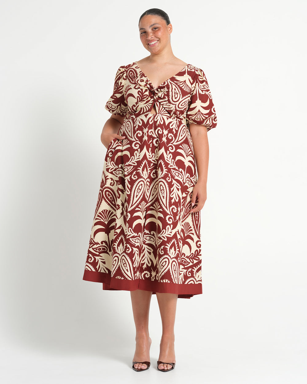 AURELA DRESS - TERRACOTTA - Estelle Clothing
