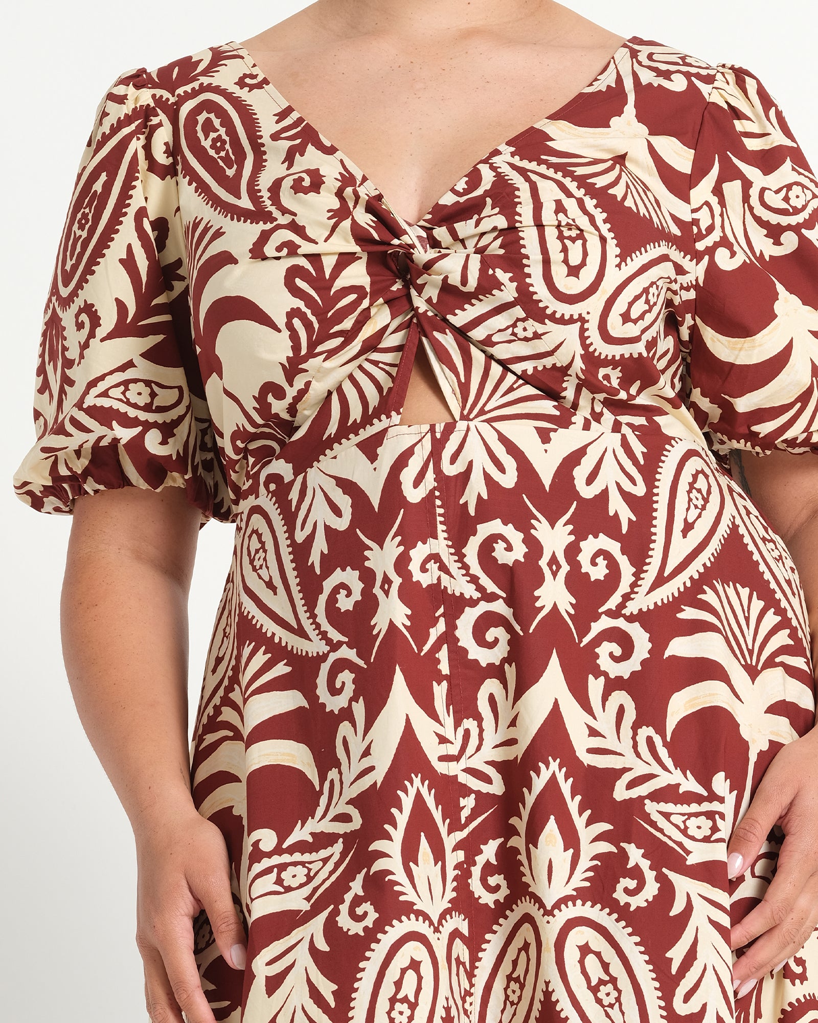 AURELA DRESS - TERRACOTTA - Estelle Clothing
