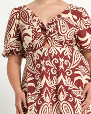 AURELA DRESS - TERRACOTTA - Estelle Clothing

