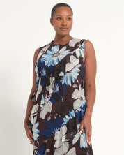 Aveline Dress - Choc Sky - Estelle Clothing
