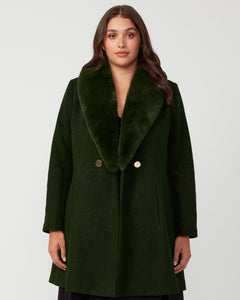 Grammys Coat - Olive - Estelle Clothing