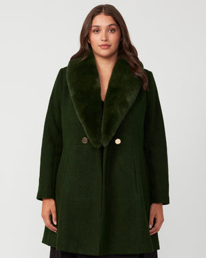 Grammys Coat - Olive - Estelle Clothing