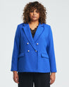 Courtney Boucle Blazer - Blue - Estelle Clothing