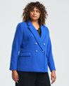 Courtney Boucle Blazer - Blue - Estelle Clothing