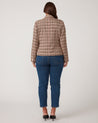 Penelope Jacket - Mocha/Pink - Estelle Clothing