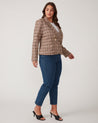 Penelope Jacket - Mocha/Pink - Estelle Clothing