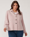 Cropped Floater Jacket - Dusty Pink - Estelle Clothing