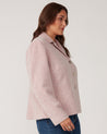 Cropped Floater Jacket - Dusty Pink - Estelle Clothing