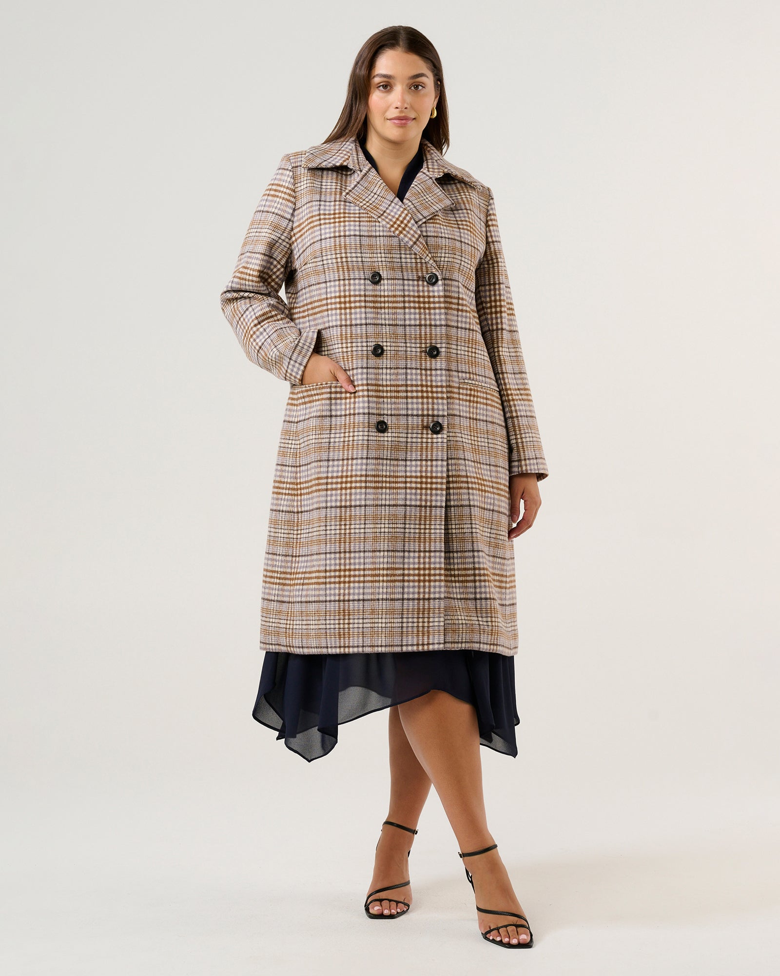 Frostfall Coat - Frosted Cocoa - Estelle Clothing