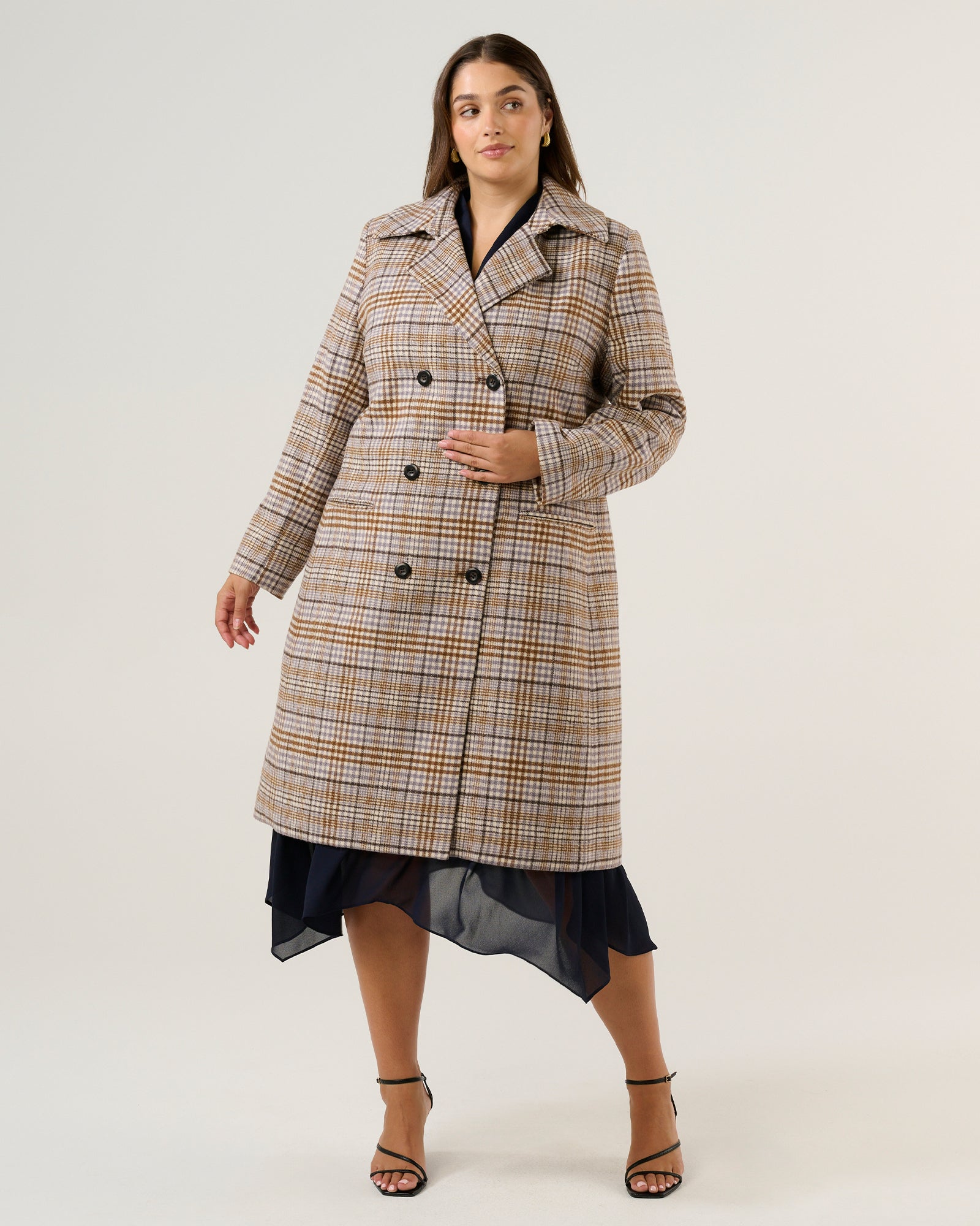 Frostfall Coat - Frosted Cocoa - Estelle Clothing