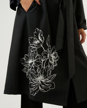 Monet Trench - Black/Cream - Estelle Clothing
