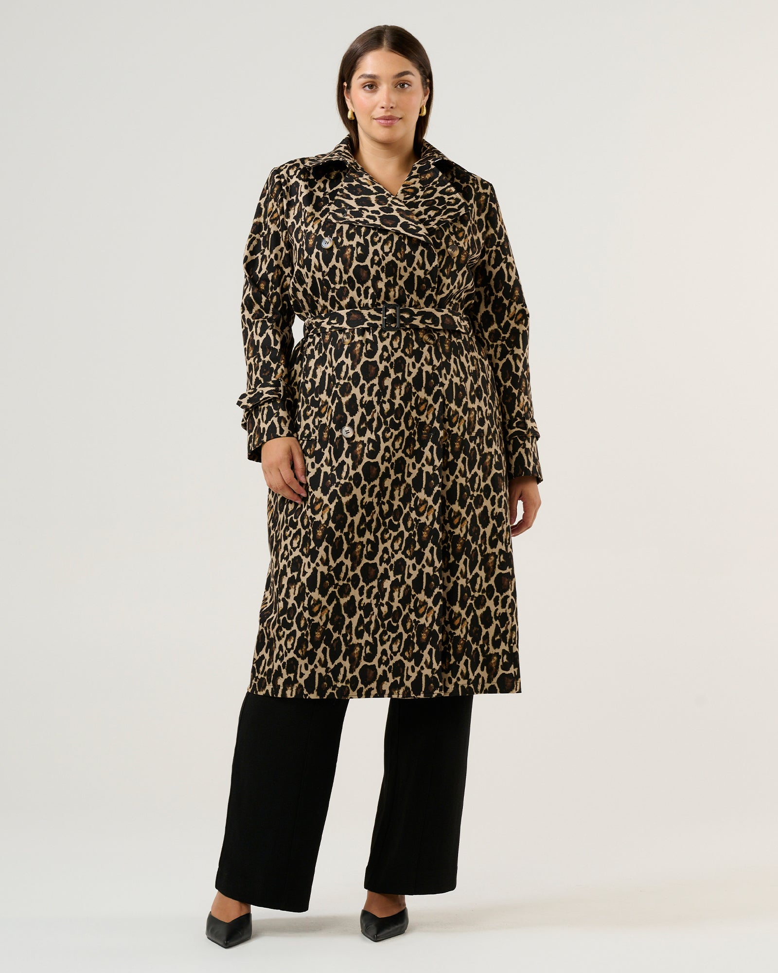 Shari Trench - Leopard - Estelle Clothing
