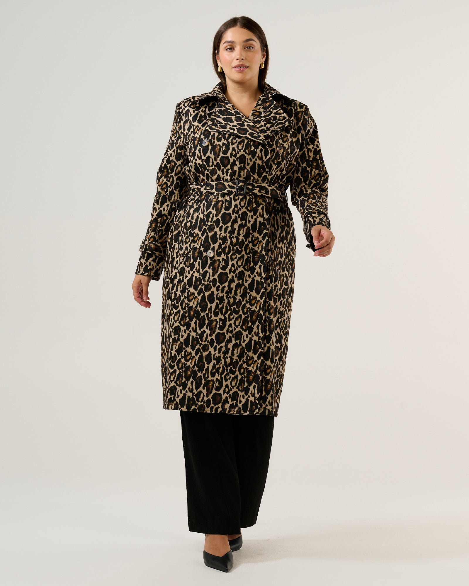 Shari Trench - Leopard - Estelle Clothing
