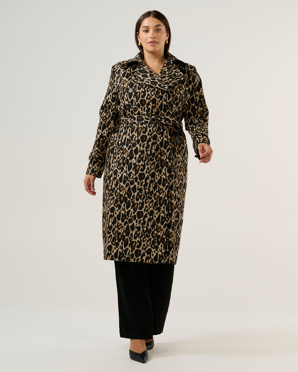Shari Trench - Leopard - Estelle Clothing
