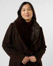 Alastair Coat - Mocha - Estelle Clothing

