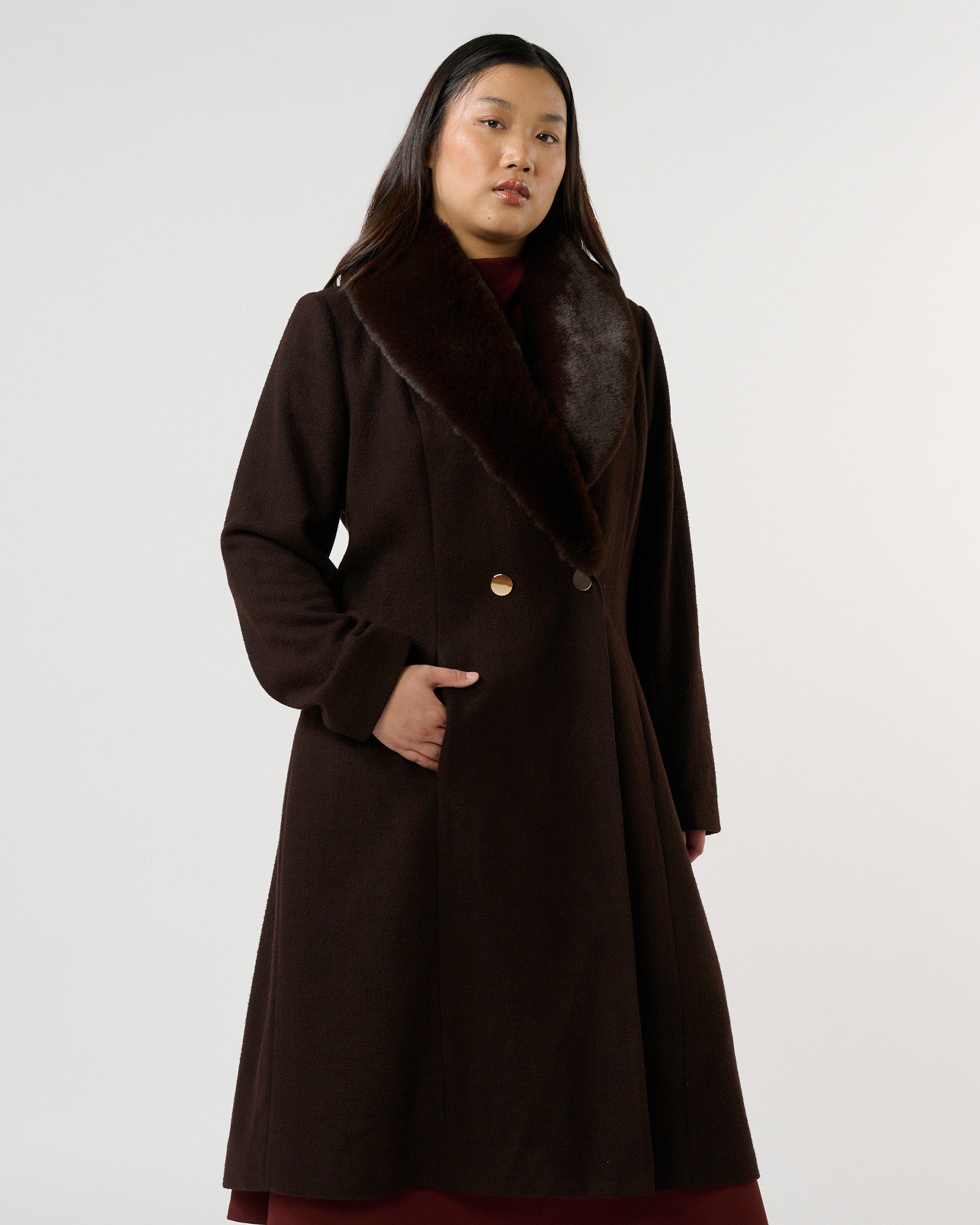Alastair Coat - Mocha - Estelle Clothing
