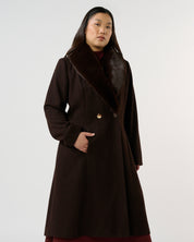 Alastair Coat - Mocha - Estelle Clothing

