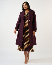 Reo Coat - Plum - Estelle Clothing

